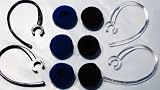 Ear Hook Kit Replacement for Bluetooth 2-black, 2-clear (6-free Foam Buds) Jawbone Icon, Hero, Ace, Motorola H270,h371,h375,h385,h390,h560,h620,h680,h681,h690,h695,h780,h790. Samsung Wep 490 650 750 850 870. & Plantronics 925 975