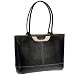 Black w/Tan Suede Trim Nunzia Design Tuscany Laptop Bag