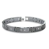 Tungsten Men's Link Bracelet - 8.5 Inches