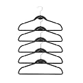 World Wide Home Products 30ct. Velvety Cascade Hanger Black