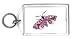 Keychain with insect, butterfly, hawk, eyed, moth