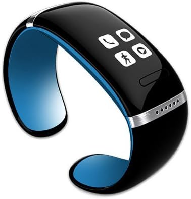 Thatree Smart Design Oled Bluetooth 3.0 Bracelet Watch with Call Id Display / Answer / Dial / SMS Sync / Anti-lost / Music Player for Samsung / HTC / Blackberry / Etc - L12s. (Blue)