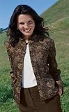 Country Suede Stand-Collar Paisley Jacket