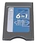 PremierTek 6-in-1 PCMCIA Card Adapter / Reader SM+ MS +MS Pro +SD + MMC + xD