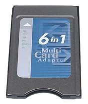 PremierTek 6-in-1 PCMCIA Card Adapter / Reader SM+ MS +MS Pro +SD + MMC + xD