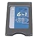 PremierTek 6-in-1 PCMCIA Card Adapter / Reader SM+ MS +MS Pro +SD + MMC + xD