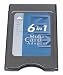Electronics : PremierTek 6-in-1 PCMCIA Card Adapter / Reader SM+ MS +MS Pro +SD + MMC + xD