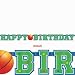 Basketball Happy Birthday Paper Banner