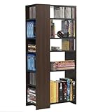 Atlantic 62835607 MediaMix 3 Tier Media Rack (Walnut/Black)