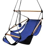 NEPTUNE OUTDOOR HANGING AIR CHAIR HAMMOCK PORCH SWING BLUE NEW