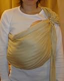 Lite-on-shoulder Ring/pouch Hybrid Baby Sling(Beige)