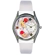 Whimsical Watches Women's S0820013 Cheerleader White Leather Watch