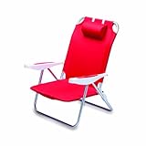 Picnic Time Monaco Beach Chair (Red)
