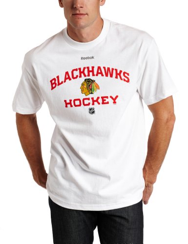 NHL Chicago Blackhawks Authoritative White Short Sleeve Tee (White, X-Large)