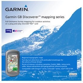 Garmin GB Discoverer 2010 Peak District Topographical Map microSD Card