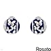 ROSATO Made in Italy Elegant Earrings With Cubic zirconia Made in Two tone Enamel and 925 Sterling silver. Total item weight 6.0g Length 14mm