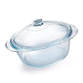 Arcuisine Elegance Glass 3.6 Quart Covered Casserole by Arcuisine Elegance