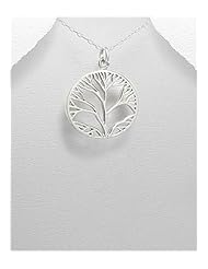 Tree Pendant Necklace In 92.5 Sterling Silver
