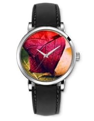 SPRAWL Aanalog Fashion Series Silver Ladies Watches of Genuine Black Leather Strap,Unique Wrist Watch for Women Girls Designed with There is nothing