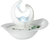 Modern Abstract White Table Fountain