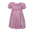 Pink Smock Cotton Infant Dress (3m-6m) (3m, Pink)