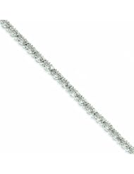 2.1 Carat 14K White Gold Diamond Fancy Bracelet