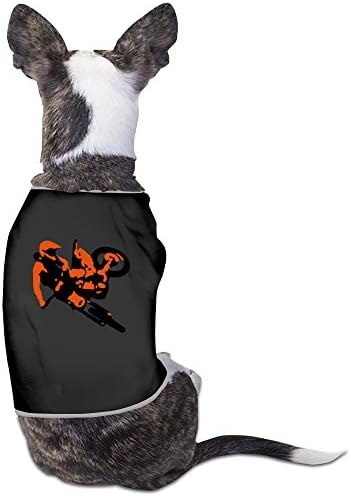 YXMXL Motorcycle Racing Small Pet Dog Vest Pet Clothes Black