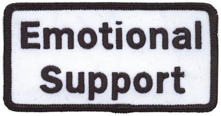 2x4" Emotional Support Patch - Highest Quality Embroidery