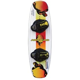 Kwik Tek Airhead BoneHead Wakeboard with Grip Binding (124cm) by Kwik Tek