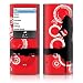 Red Groupie Design Protective Decal Skin Sticker for Apple iPod nano 4G (4th Generation) Player