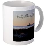 Folly Beach Pier, Charleston SC South Carolina Coast Ceramic Coffee Mug