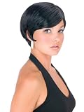 Pixie Space Girl Black Wig Mod Costume Wig