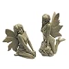 The Enchanted Garden Fairies Sculptures - Set of Two