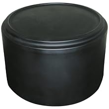 Forte 8002086 Round Merchandiser, 21" Diameter x 16" Height, Black