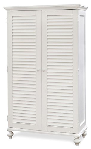 Smartstuff Black and White Classic Wardrobe in White