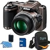 Coolpix L120 Digital Camera (Bronz) 14.1MP CCD Sensor, 21x Wide-Angle 25-52 ....
