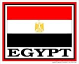 Flag of Egypt Car Permanent Adhesive Bumper Sticker