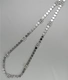Diamond Necklace (31GR)18K White Gold Gucci Necklace Set with 0.80k of G.V.V.S. Diamonds Made in Italy