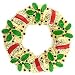 Gold plated Brooch with CZ - Christmas