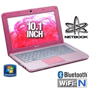 Sony VAIO VPC-W211AX/P 10-Inch Pink Netbook - Up to 8 Hours of Battery Life