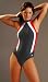 gWINNER ® Wettkampfanzug Schwimmanzug Badeanzug - OLIVIA - MADE IN EU