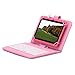 iRULU eXpro X1 7 Inch Quad Core Google Android Tablet PC, 1024x600 Resolution, Wi-Fi, Games, Dual Cameras, 16GB Nand Flash with Keyboard (Pink Tablet)