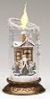 8" Joseph's Studio LED Lighted Victorian Pillar Christmas Candle with Santa
