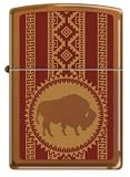 Zippo Custom Lighter - Native American Buffalo Design