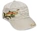 Flying Fisherman Rainbow Trout Chasing Fly Cap (Stone, One Size)