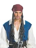 Jack Sparrow Headband with Hair - Adult