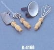 Dollhouse Miniature Vintage Look Kitchen Tools