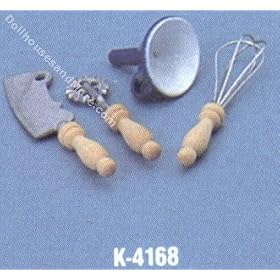 Dollhouse Miniature Vintage Look Kitchen Tools