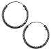 14mm Bali Hoop Earrings Sterling Silver