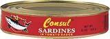 Roland Consul Sardines in Tomato Sauce, 15-Ounce Tins (Pack of 24)